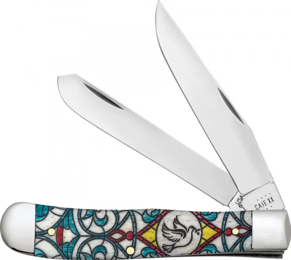 Case Cutlery Trapper Stained Glass Dove CA38819