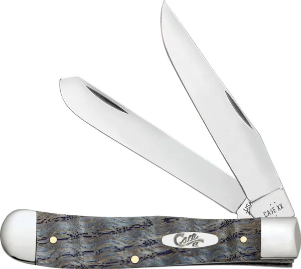 Case Cutlery Trapper Blue Curley Oak CA47490 Case Cutlery Trapper Blue Curley Oak CA47490