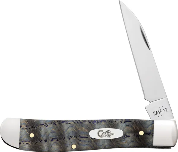 Case Cutlery Mini Trapper Blue Curley Oak CA47491