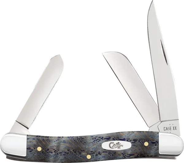 Case Cutlery Med Stockman Blue Curley Oak CA47492 Case Cutlery Med Stockman Blue Curley Oak CA47492