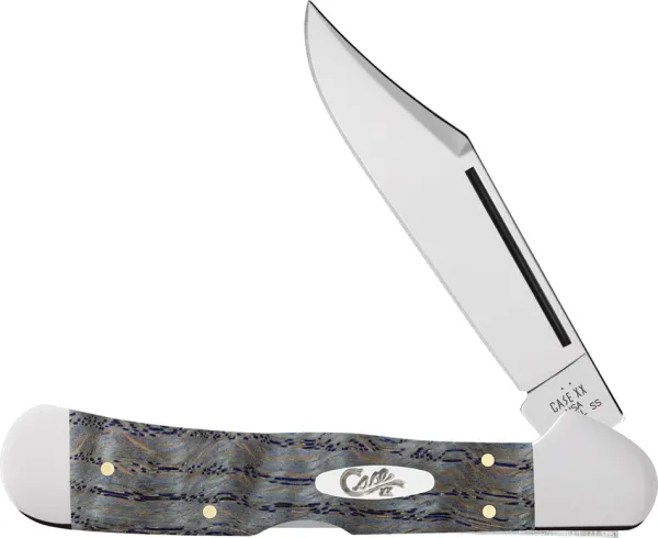 Case Cutlery Copperlock Blue Curley Oak CA47494 Case Cutlery Copperlock Blue Curley Oak CA47494