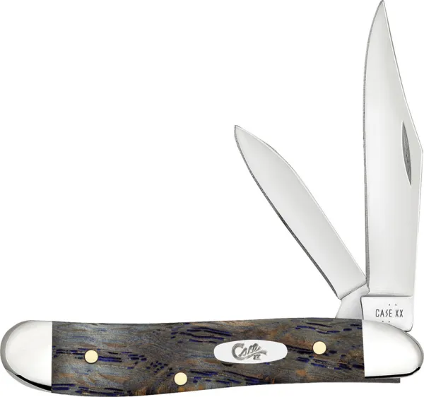 Case Cutlery Peanut Blue Curly Oak CA47495