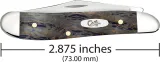 Case Cutlery Peanut Blue Curly Oak CA47495