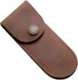 Case Soft Leather Brown Belt Sheath Up to 4 inch