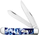 Case Cutlery Trapper Blue Crackle Kirinite - CA50720