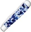 Case Cutlery Trapper Blue Crackle Kirinite CA50720