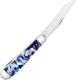 Case Cutlery Trapper Blue Crackle Kirinite CA50720
