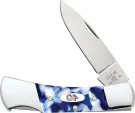Case Cutlery Lockback Blue Crackle Kirinite - CA50721