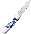 Case Cutlery Lockback Blue Crackle Kirinite CA50721
