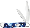 Case Cutlery Peanut Blue Crackle Kirinite - CA50723
