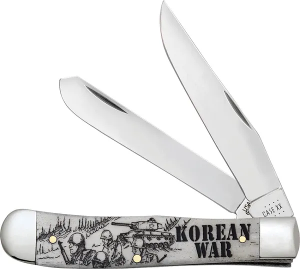 Case Cutlery Korean War Trapper Nat Bone CA50951