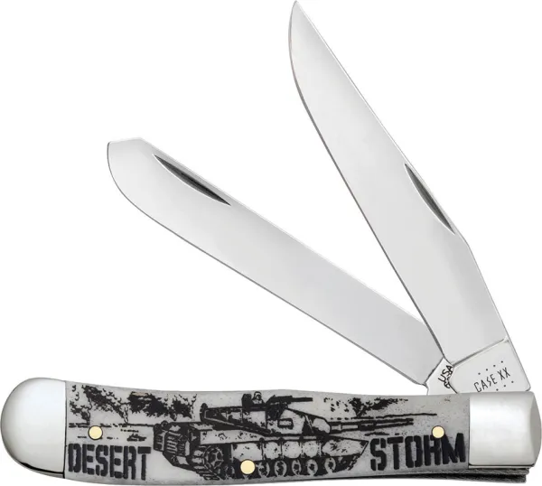 Case Cutlery Desert Storm Trapper Nat Bone CA50953