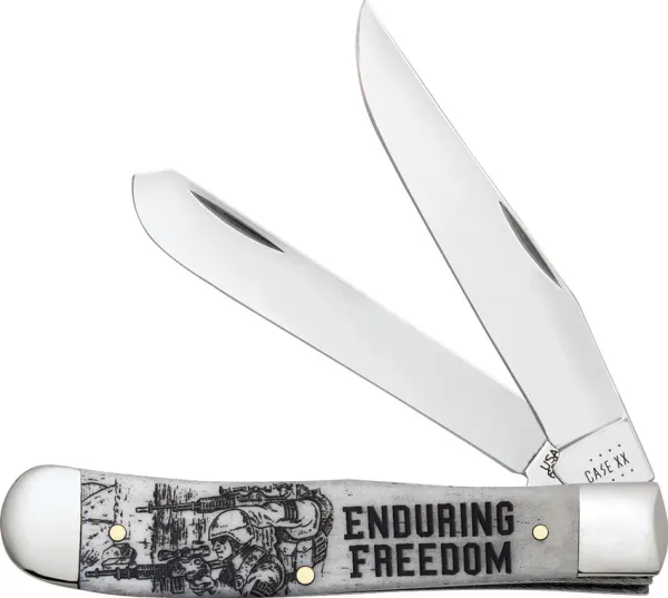 Case Cutlery Enduring Freedom Trapper Bone CA50955