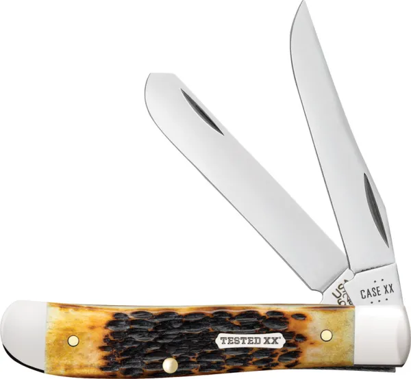 Case Cutlery Burnt Amber Bone  Rogers Jig CA51391