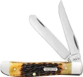 Case Cutlery Burnt Amber Bone   Rogers Jig - CA51391