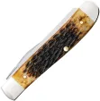 Case Cutlery Burnt Amber Bone  Rogers Jig CA51391