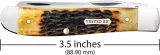 Case Cutlery Burnt Amber Bone  Rogers Jig CA51391
