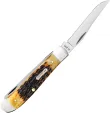 Case Cutlery Burnt Amber Bone  Rogers Jig CA51391
