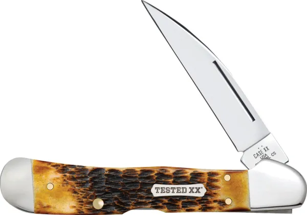 Case Cutlery Burnt Amber Bone  Rogers Jig CA51392