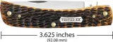 Case Cutlery Burnt Amber Bone  Rogers Jig CA51394