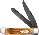 Case Cutlery Trapper Damascus Burnt Golden - CA52420