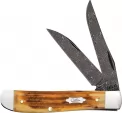 Case Cutlery Mini Trapper Damascus Burnt - CA52422