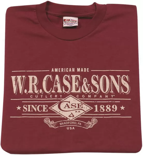 Case T-Shirt Maroon Small CA52486