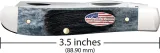 Case Cutlery Mini Trapper Gray Sawcut CA53066
