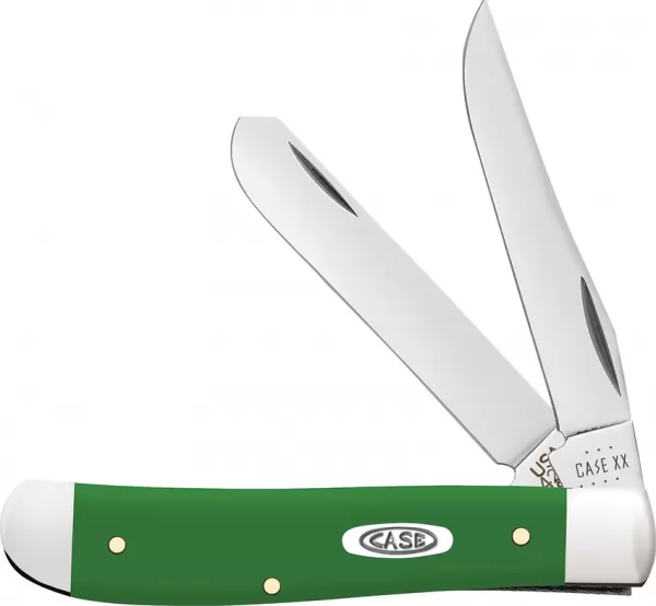 Case Cutlery Mini Trapper Green Synthetic CA53391