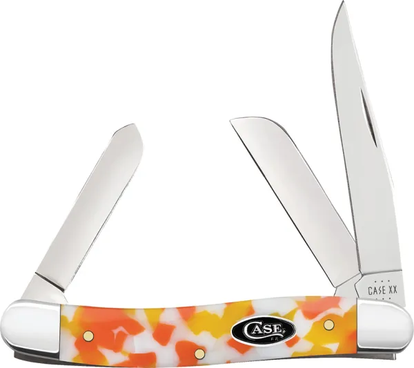 Case Cutlery Med Stockman Candy Corn Kirin CA53753