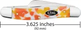 Case Cutlery Med Stockman Candy Corn Kirin CA53753