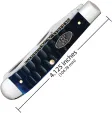 Case Cutlery Ocean Blue Bone  Gator Jig Tr CA53980