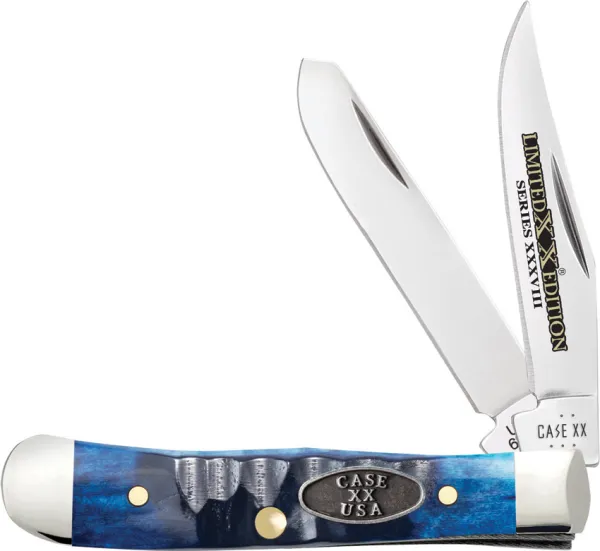 Case Cutlery Ocean Blue Bone  Gator Jig Ti CA53984