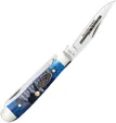 Case Cutlery Ocean Blue Bone  Gator Jig Ti CA53984