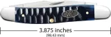 Case Cutlery Ocean Blue Bone  Gator Jig Mu CA53985