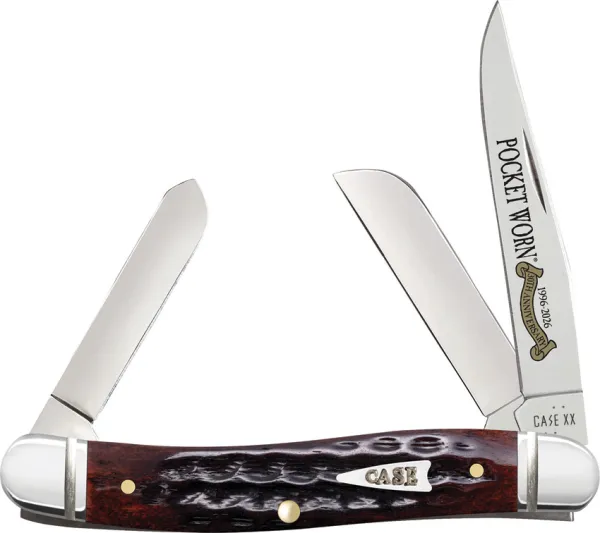 Case Cutlery Med Stockman mahogany Bone CA55232