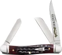 Case Cutlery Med Stockman mahogany Bone - CA55232