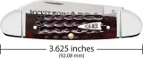 Case Cutlery Canoe Mahogany Bone CA55235 Case Cutlery Canoe Mahogany Bone CA55235