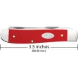 Case Cutlery Mini Trapper Red Synthetic CA56981