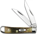 Case Tiny Trapper Stag Handle Clip & Wharncliffe