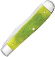 Case Cutlery Lime Green Bone  Barnboard Ji CA61040