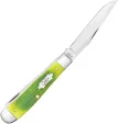 Case Cutlery Lime Green Bone  Barnboard Ji CA61040