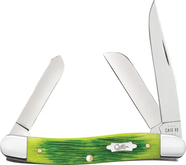 Case Cutlery Lime Green Bone  Barnboard Ji CA61041