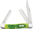 Case Cutlery Lime Green Bone   Barnboard Ji - CA61041
