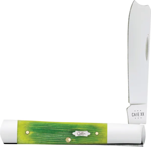Case Cutlery Lime Green Bone  Barnboard Ji CA61042
