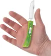 Case Cutlery Lime Green Bone  Barnboard Ji CA61044