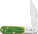 Case Cutlery Lime Green Bone   Barnboard Ji - CA61045