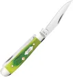 Case Cutlery Lime Green Bone  Barnboard Ji CA61046