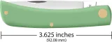 Case Cutlery Sod Buster Jr Mint Green CA63834 Case Cutlery Sod Buster Jr Mint Green CA63834