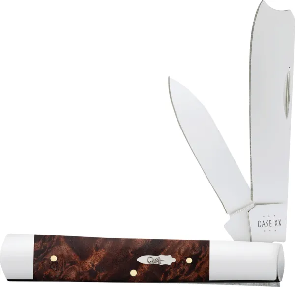 Case Cutlery Razor Brown Maple Burl CA64058